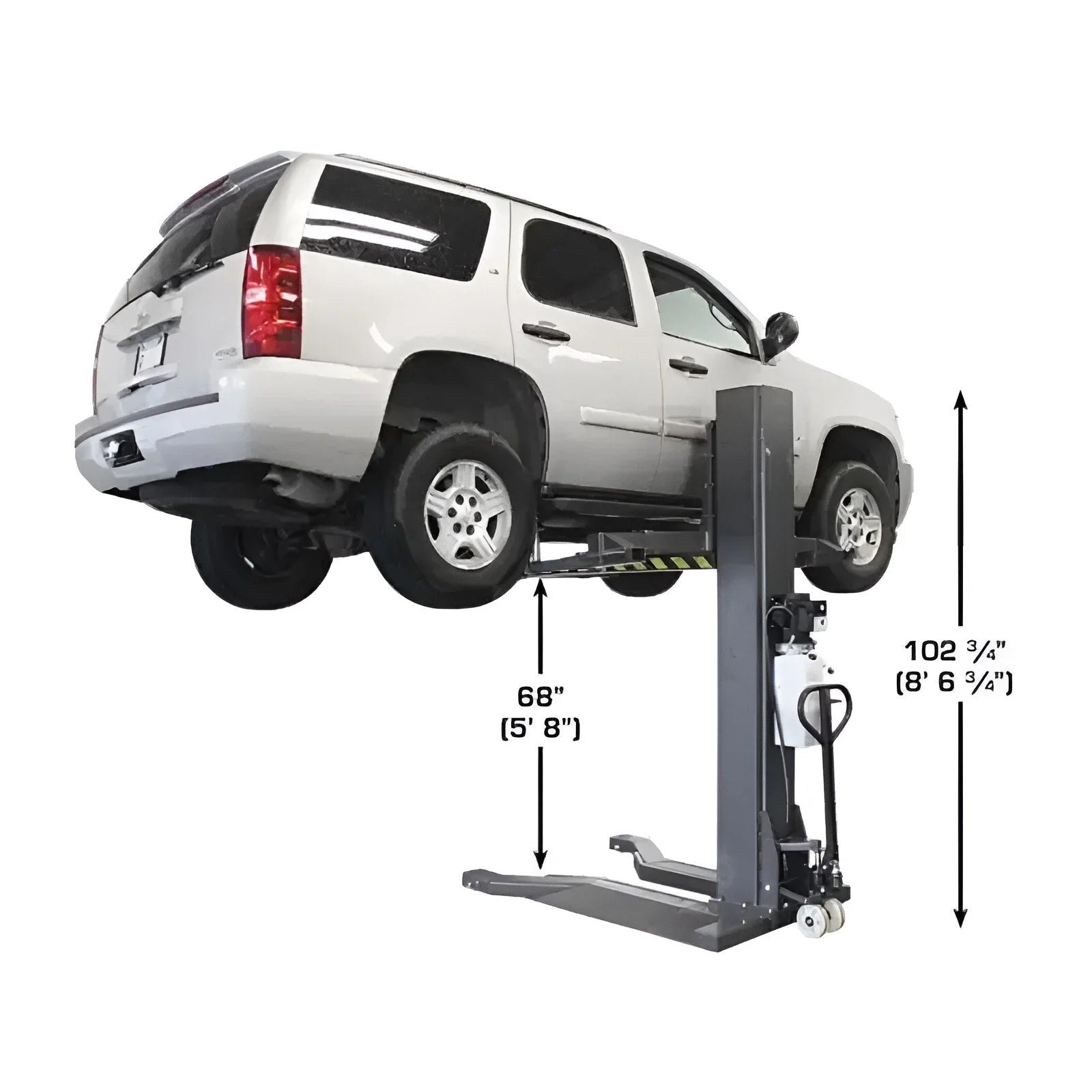 Atlas PSP-6000 Portable Single Post Lift 6,000 lb Capacity