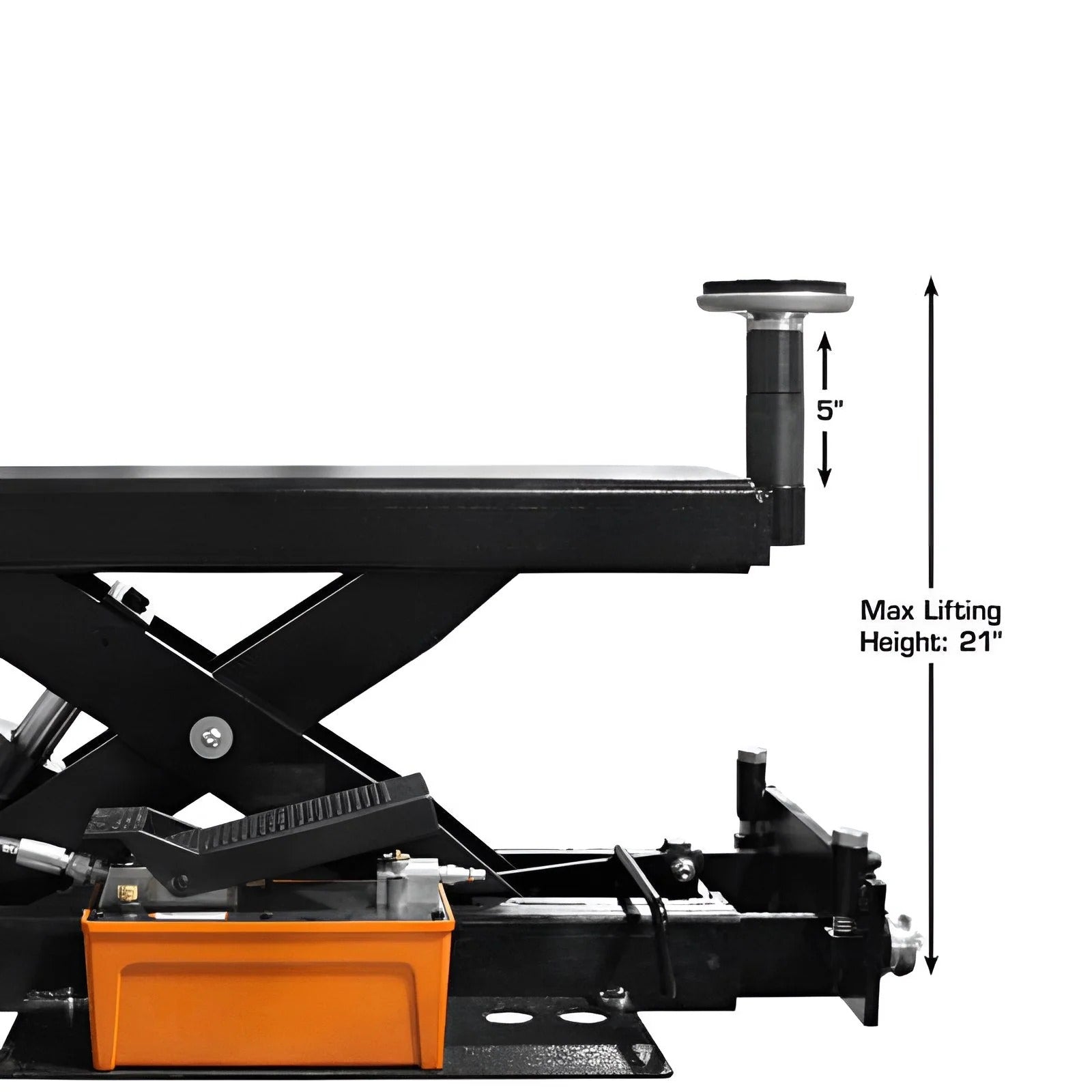 Atlas RJ6 6,000 lb Air/Hydraulic Rolling Bridge Jack – Heavy-Duty Wheel Service Jack for 4-Post Lifts