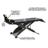 Atlas ACL Air-Operated Motorcycle Lift with Roller Plate and 1,000 lb Capacity