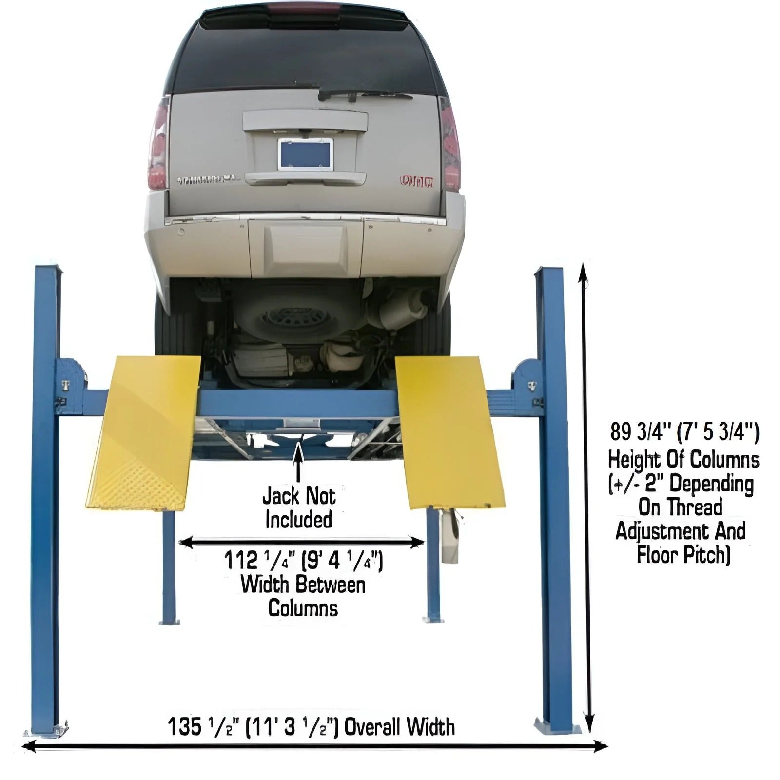 Atlas 412 12,000 lb Heavy-Duty 4-Post Lift