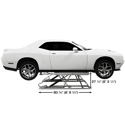Atlas 6PL Open Center Low Rise Scissor Lift with 6,000 lb Capacity and Drive-Over Design
