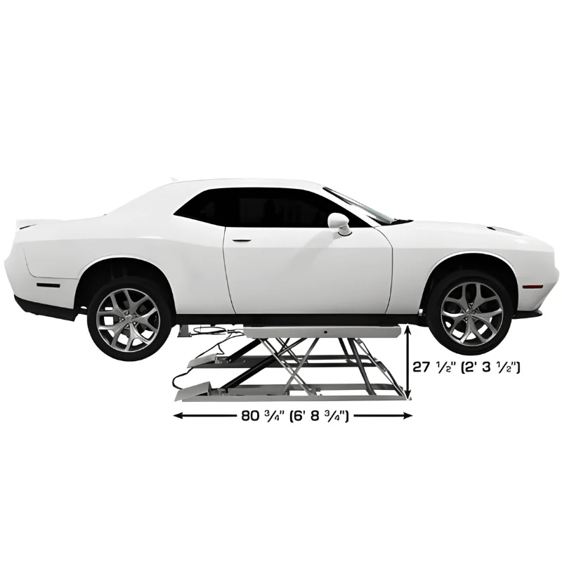 Atlas 6PL Open Center Low Rise Scissor Lift with 6,000 lb Capacity and Drive-Over Design