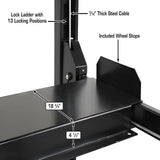 Atlas APEX8 ALI Certified 8,000 lb 4-Post Lift with Dual RJ35 Sliding Bridge Jacks Combo