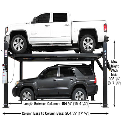Atlas APEX9 ALI Certified 9,000 lb Capacity 4-Post Vehicle Lift