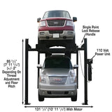 Atlas PRO9000 4-Post Vehicle Lift with RJ6 Rolling Bridge Jacks Combo