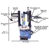 Atlas TC229DAA Rim Clamp Tire Changer with Dual Assist Arms – Commercial Grade
