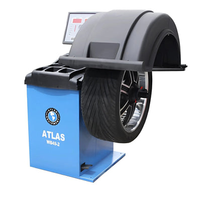 Atlas WB49-2 Premium 2D Computer Wheel Balancer – Auto Data Entry & High-Precision Balancing