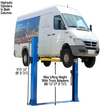 Atlas OHX10000X 10,000 lb Extra-Tall Heavy-Duty 2-Post Lift – Commercial Grade