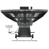Atlas ACL XLT Air-Operated Motorcycle and ATV Lift with Side Extensions and 1,000 lb Capacity