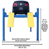 Atlas 414 14,000 lb Heavy-Duty 4-Post Lift