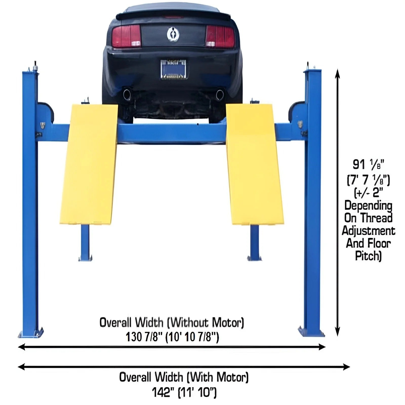 Atlas 414 14,000 lb Heavy-Duty 4-Post Lift