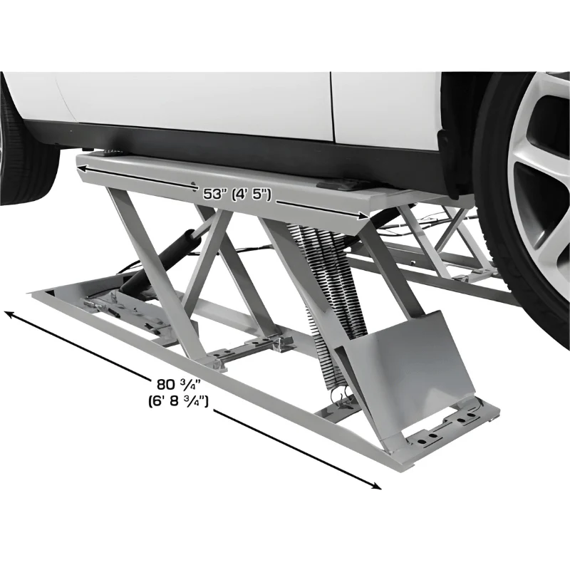 Atlas 6PL Open Center Low Rise Scissor Lift with 6,000 lb Capacity and Drive-Over Design