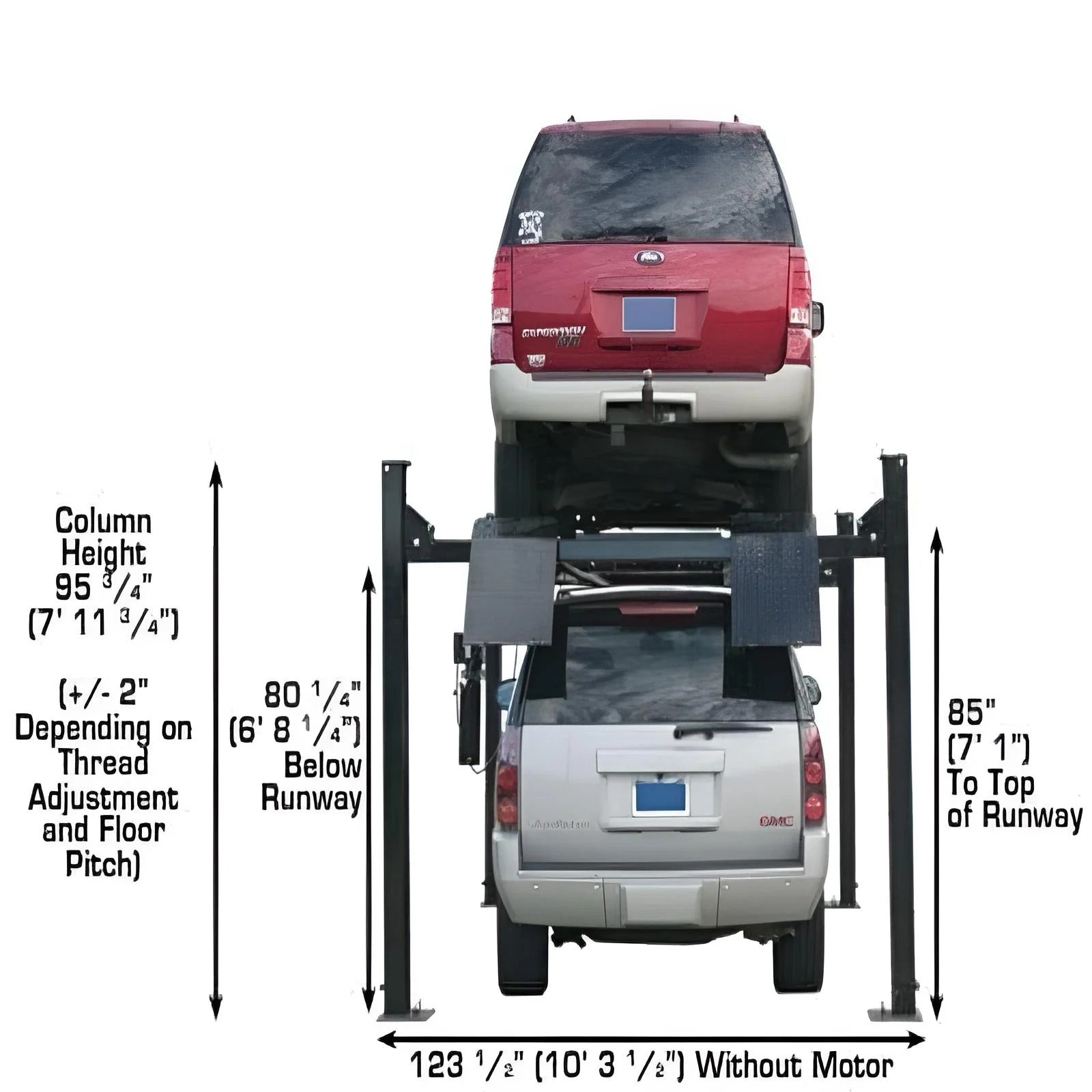 Atlas PRO9000 9,000 lb Capacity  4-Post Garage Vehicle Lift