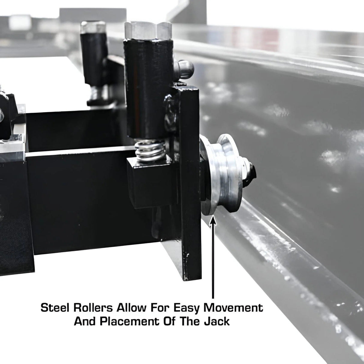 Atlas RJ6 6,000 lb Air/Hydraulic Rolling Bridge Jack – Heavy-Duty Wheel Service Jack for 4-Post Lifts