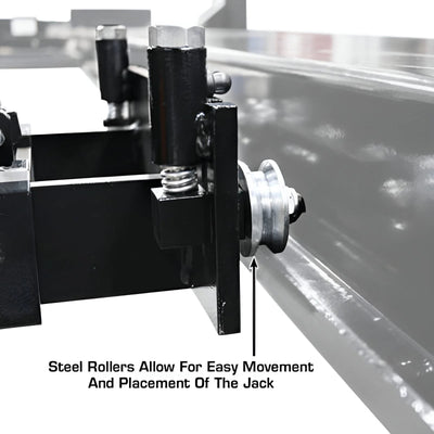 Atlas RJ6 6,000 lb Air/Hydraulic Rolling Bridge Jack – Heavy-Duty Wheel Service Jack for 4-Post Lifts