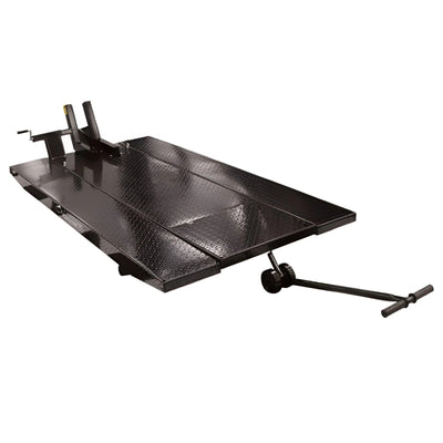 Atlas ACL XLT Air-Operated Motorcycle and ATV Lift with Side Extensions and 1,000 lb Capacity