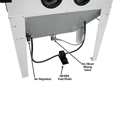 Atlas SBC420 Sandblast Cabinet with Integrated Vacuum System