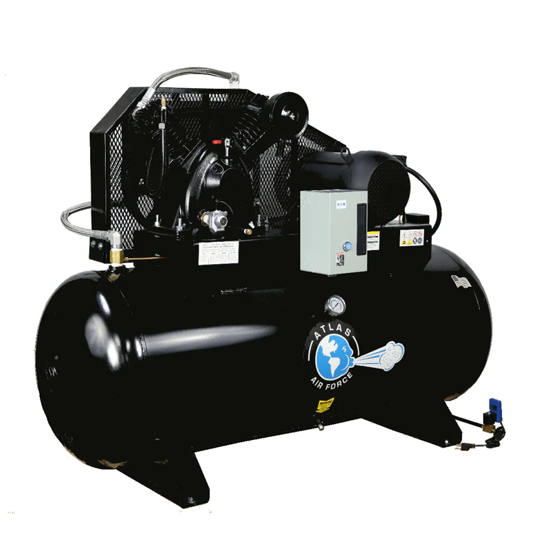 Atlas Air Force AF10 10HP 120 Gallon Horizontal Air Compressor, Single Phase