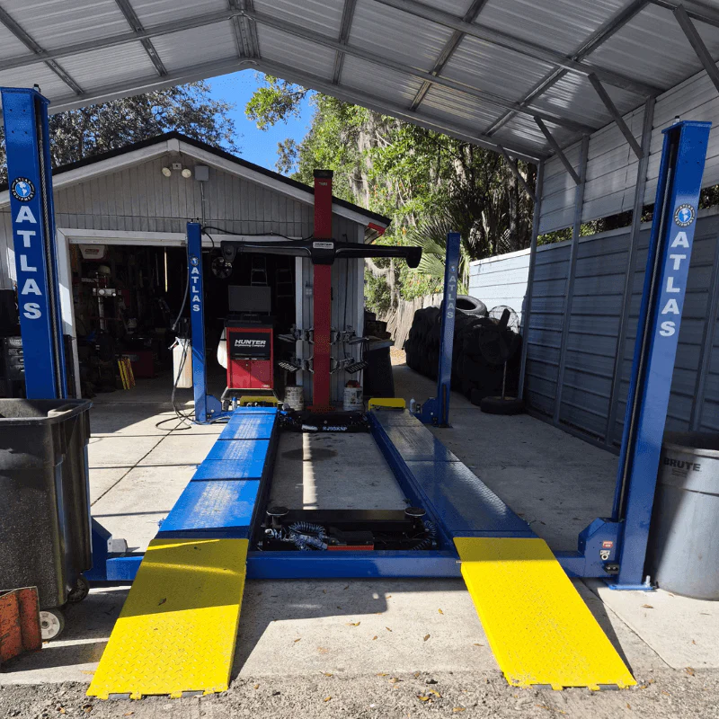 Atlas 12,000 lb 4-Post Alignment Lift with Turntables