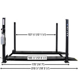 Atlas ALI Certified APEX8 4-Post Lift with Pro-Floor Storage System Combo