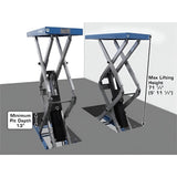 Atlas FM9SL In-Ground Full-Rise Scissor Lift with 9,000 lb Capacity and Flush-Mount Design