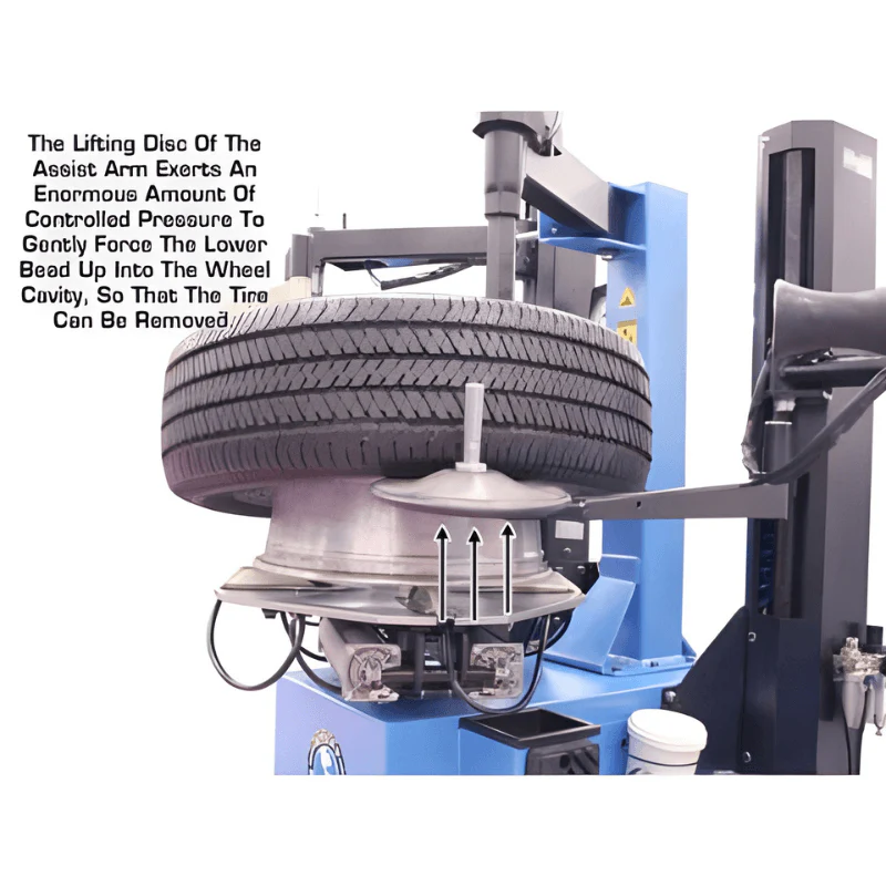 Atlas TC229DAA Rim Clamp Tire Changer with Dual Assist Arms – Commercial Grade