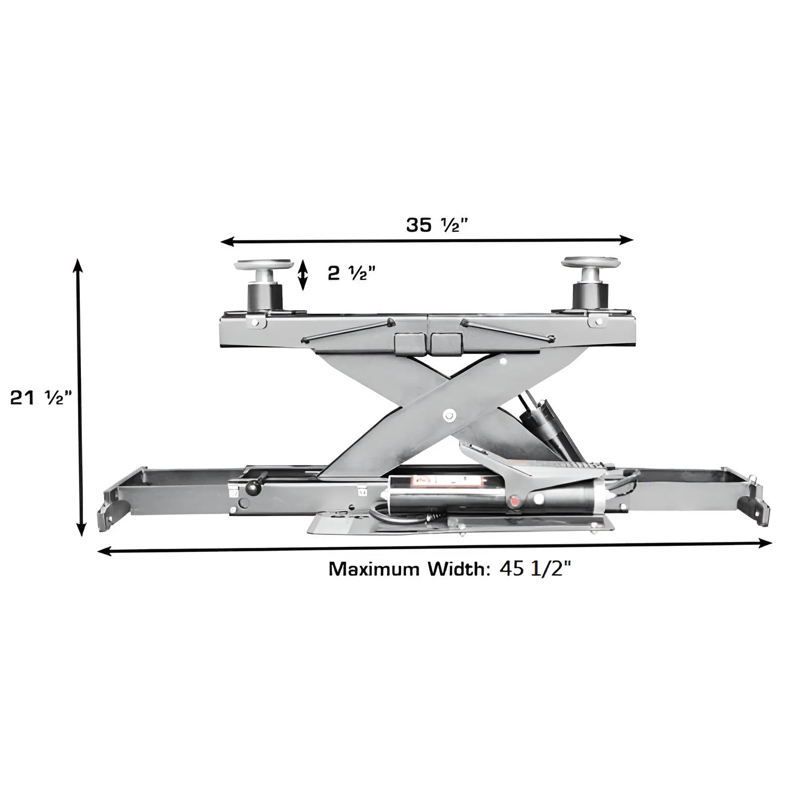 Atlas Platinum RJ7000 7,000 lb ALI Certified Air/Hydraulic Rolling Bridge Jack – Commercial Grade Wheel Service Jack