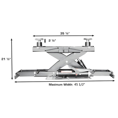 Atlas Platinum RJ7000 7,000 lb ALI Certified Air/Hydraulic Rolling Bridge Jack – Commercial Grade Wheel Service Jack