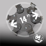 MechMaxx 15" 15HP 420cc DUCAR E-Start Stump Grinder with Tow Bar, Model SG380