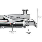Atlas Platinum RJ7000 7,000 lb ALI Certified Air/Hydraulic Rolling Bridge Jack – Commercial Grade Wheel Service Jack