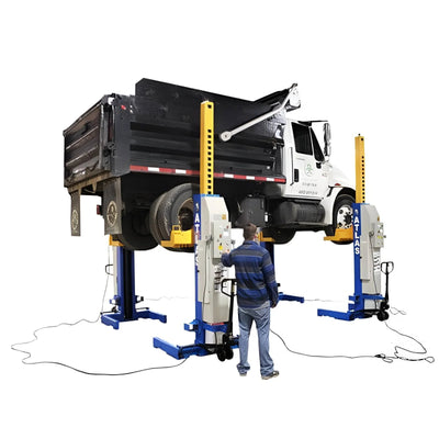 Atlas ALI Certified 66,000 lb Battery-Powered Mobile Column Lift System