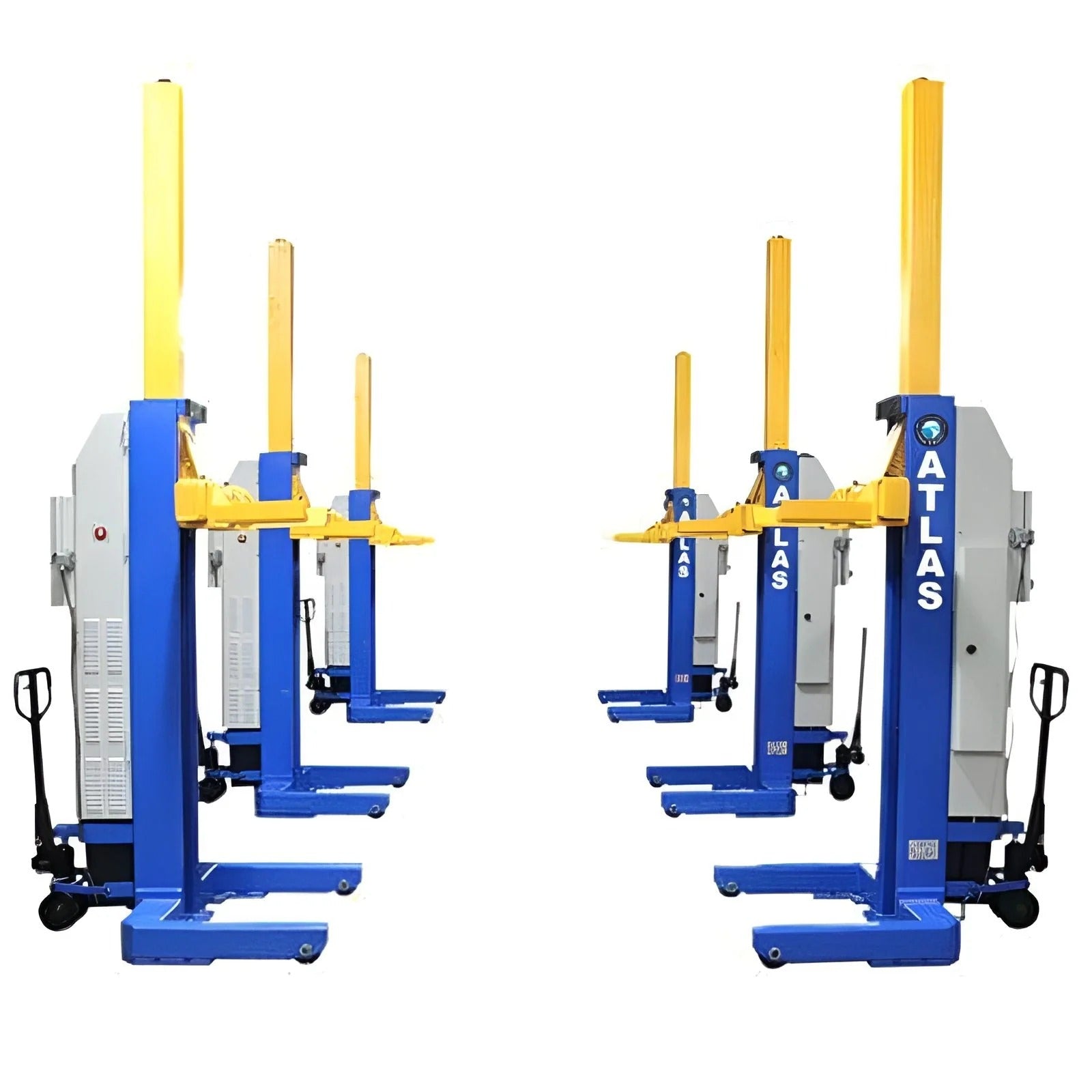 Atlas ALI Certified 111,000 lb Battery-Powered Mobile Column Lift System