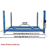 Atlas 412 12,000 lb Heavy-Duty 4-Post Lift