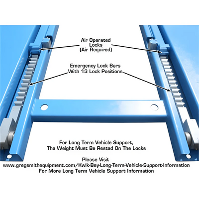 Atlas 7K Kwik-Bay Portable Mid-Rise Scissor Lift with 7,000 lb Capacity and Open Center Design