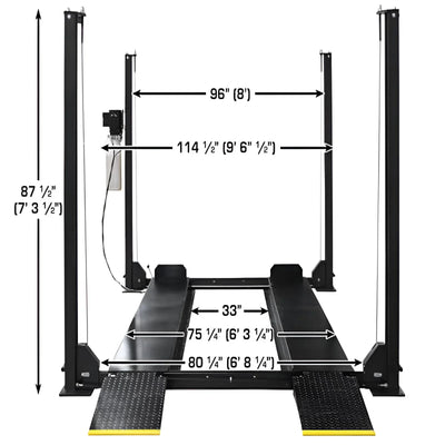 Atlas ALI Certified APEX8 4-Post Lift with Pro-Floor Storage System Combo
