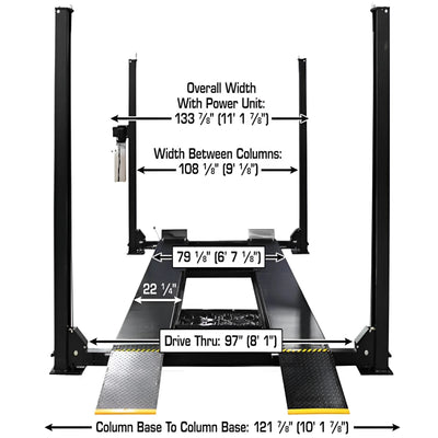Atlas APEX9 ALI Certified 9,000 lb Capacity 4-Post Vehicle Lift