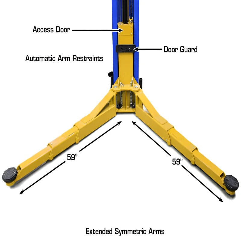 Atlas PVL12 ALI Certified 12,000 lb Overhead 2-Post Lift