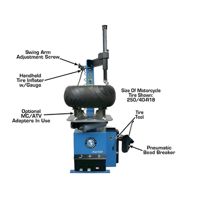 Atlas TC221 Rim Clamp Tire Changer with WB11 Wheel Balancer Combo Package