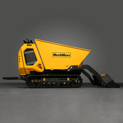 MechMaxx 1800 lb 420cc E-Start Gas Powered Hydraulic Track Mini Dumper with Self-Loading, Model T80