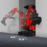 MechMaxx Mini Compact Excavator with HONDA GX390 Engine, 65.7" Max Digging Depth, 2280 lb Operating Weight, Model MEC10