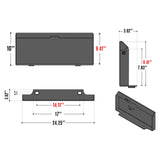 MechMaxx 20" Cutting Depth Trencher Attachment for Mini Skid Steer