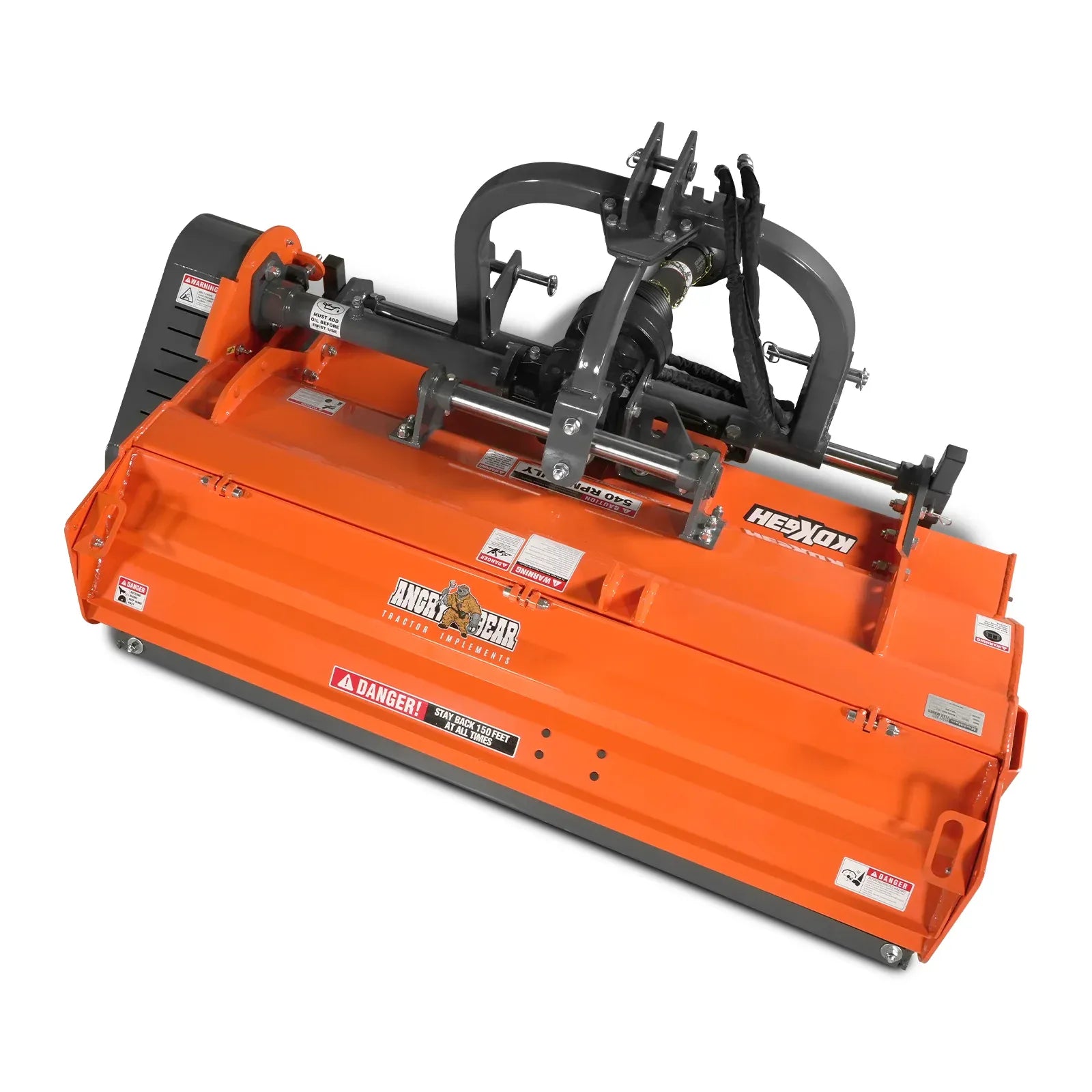 MechMaxx 63" Heavy Duty PTO Flail Mower with Hydraulic Side Shift, 3-Point Hitch, 50–75HP, Model KDK63H