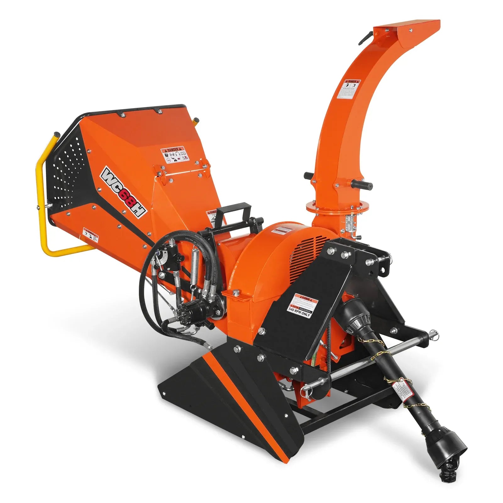 MechMaxx 6" Hydraulic Feeding PTO Wood Chipper for 20–50HP Tractors, Model WC68H