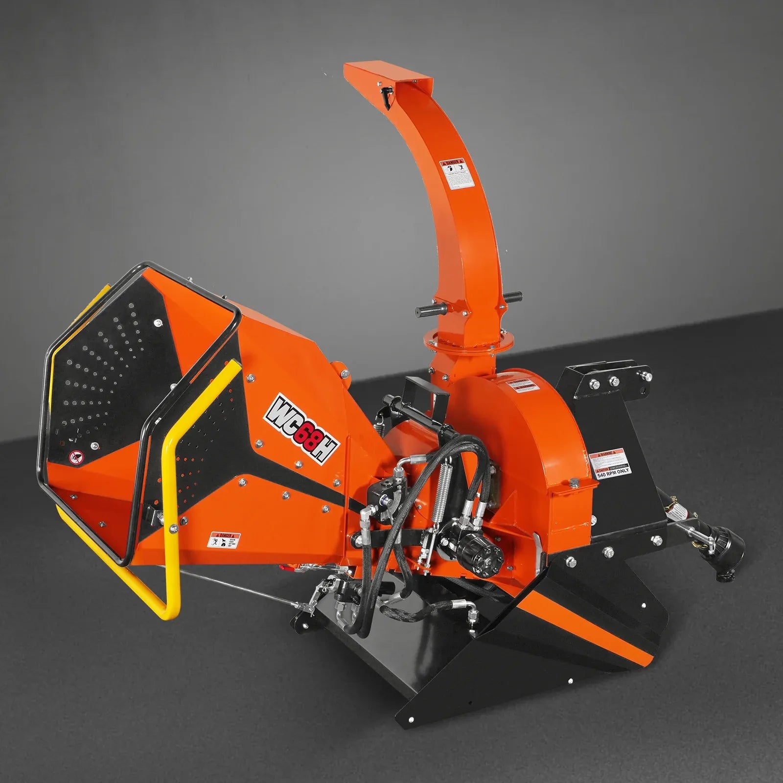 MechMaxx 6" Hydraulic Feeding PTO Wood Chipper for 20–50HP Tractors, Model WC68H