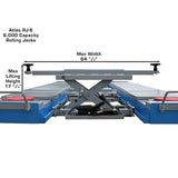 Atlas RJ6 6,000 lb Air/Hydraulic Rolling Bridge Jack