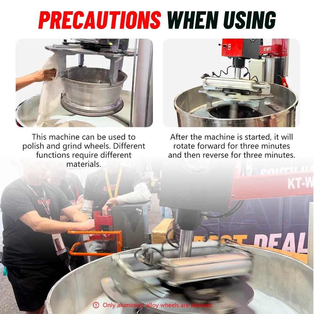 Katool RPM-80 Rim Polishing and Grinding Machine for Rust Removal and Repair