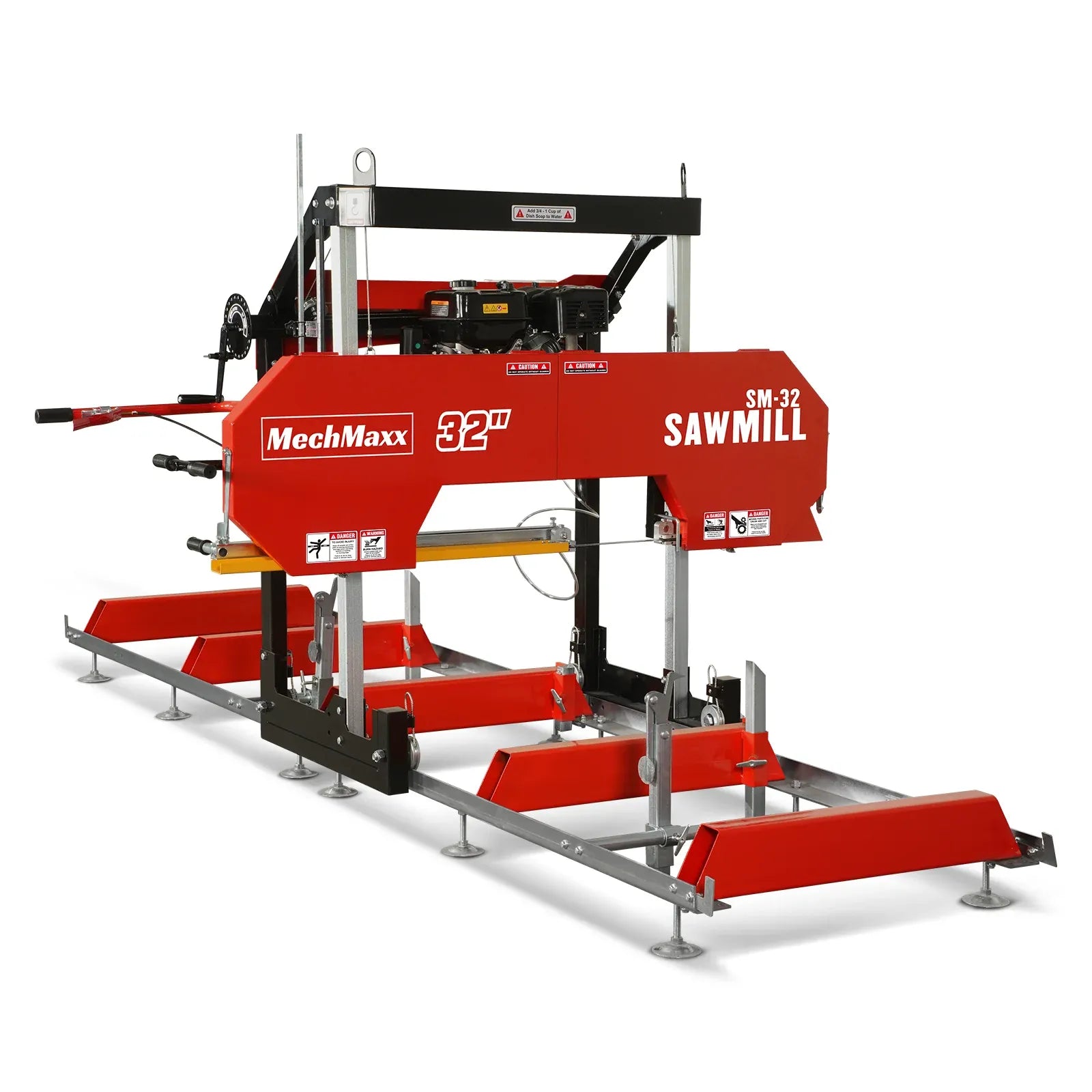 MechMaxx 32" Portable Sawmill with KOHLER CH440 429cc Engine, 26.5" Board Width, 13' Track Length, Model SM-32