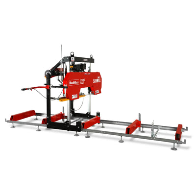 MechMaxx 32" Portable Sawmill with KOHLER CH440 429cc Engine, 26.5" Board Width, 13' Track Length, Model SM-32