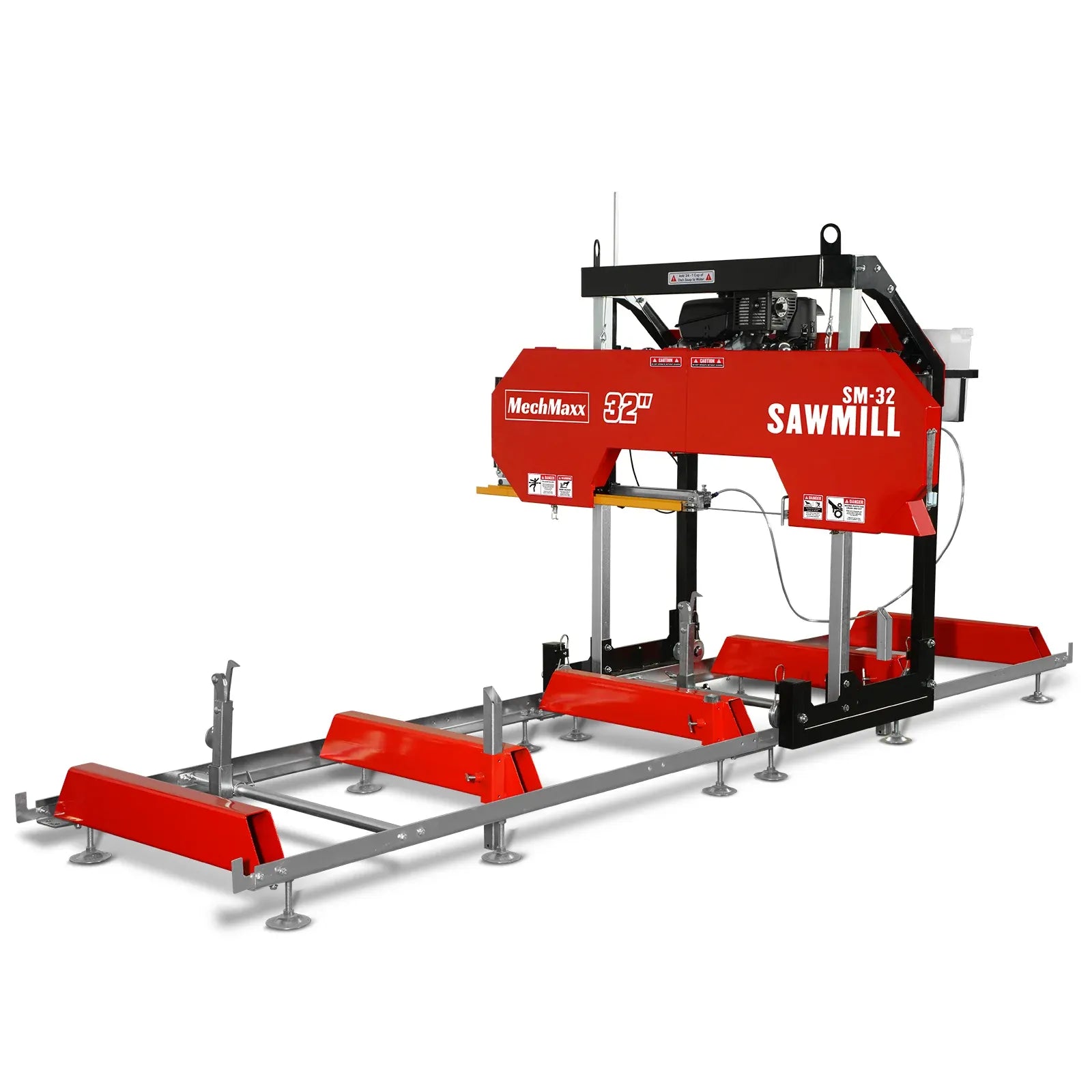 MechMaxx 32" Portable Sawmill with KOHLER CH440 429cc Engine, 26.5" Board Width, 13' Track Length, Model SM-32