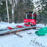 MechMaxx 32" Portable Sawmill with KOHLER CH440 Engine, 20' Track Length with Extension and 5 Blades Included, Model SM-32
